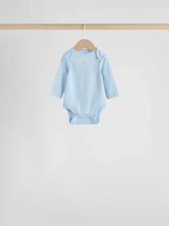 Rompertjes En Hemdjes|Rompertjes En Hemdjes|Next Blauw - Long Sleeved Baby Bear Bodysuit