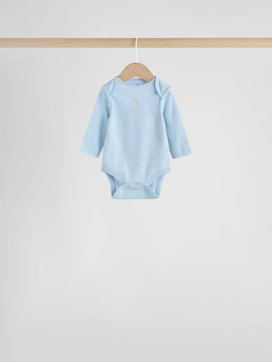 Rompertjes En Hemdjes|Rompertjes En Hemdjes|Next Blauw - Long Sleeved Baby Bear Bodysuit
