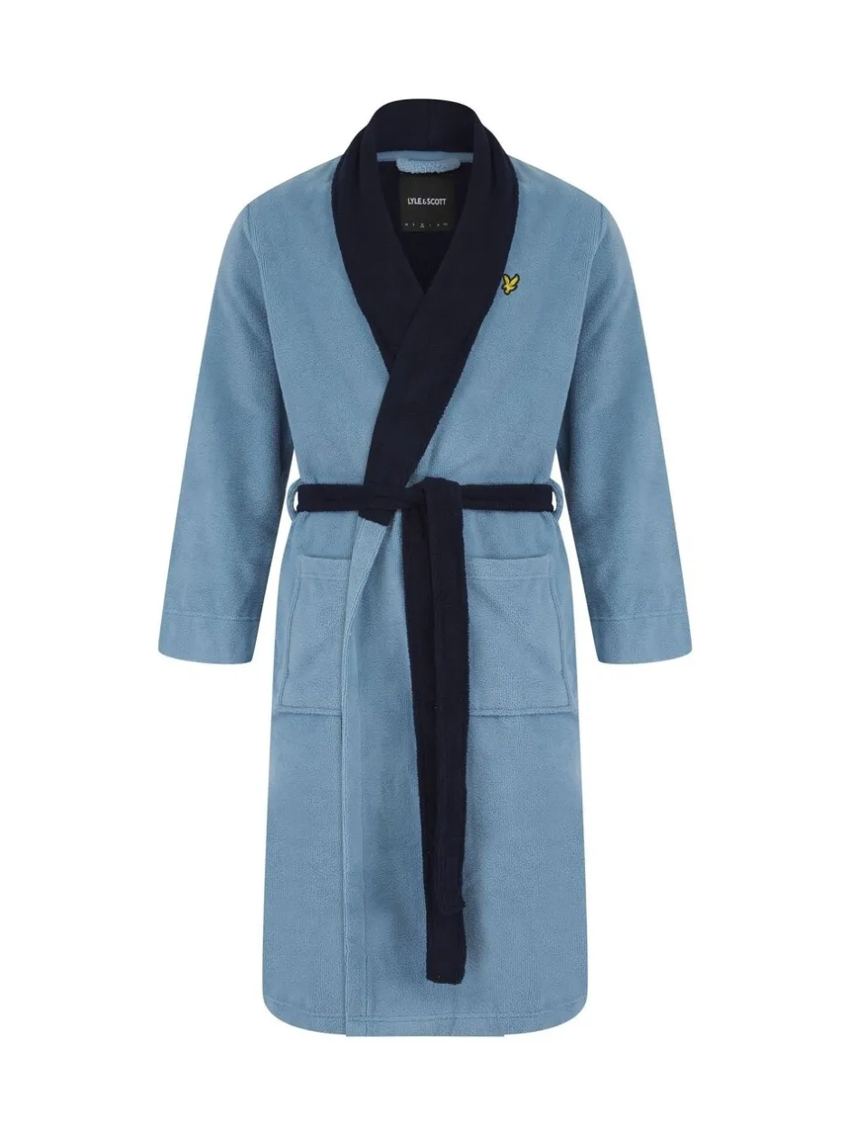 Kamerjassen En Badjassen*Lyle & Scott Blauw - Adrian badjas