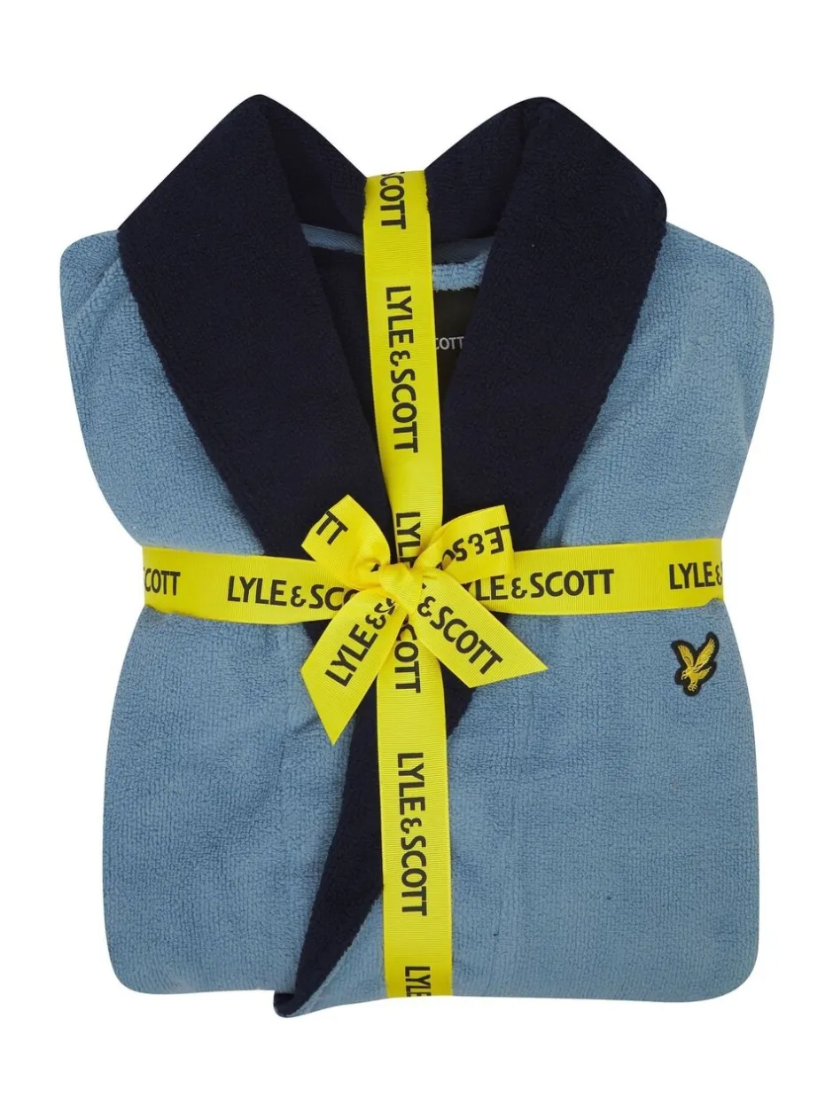 Kamerjassen En Badjassen*Lyle & Scott Blauw - Adrian badjas