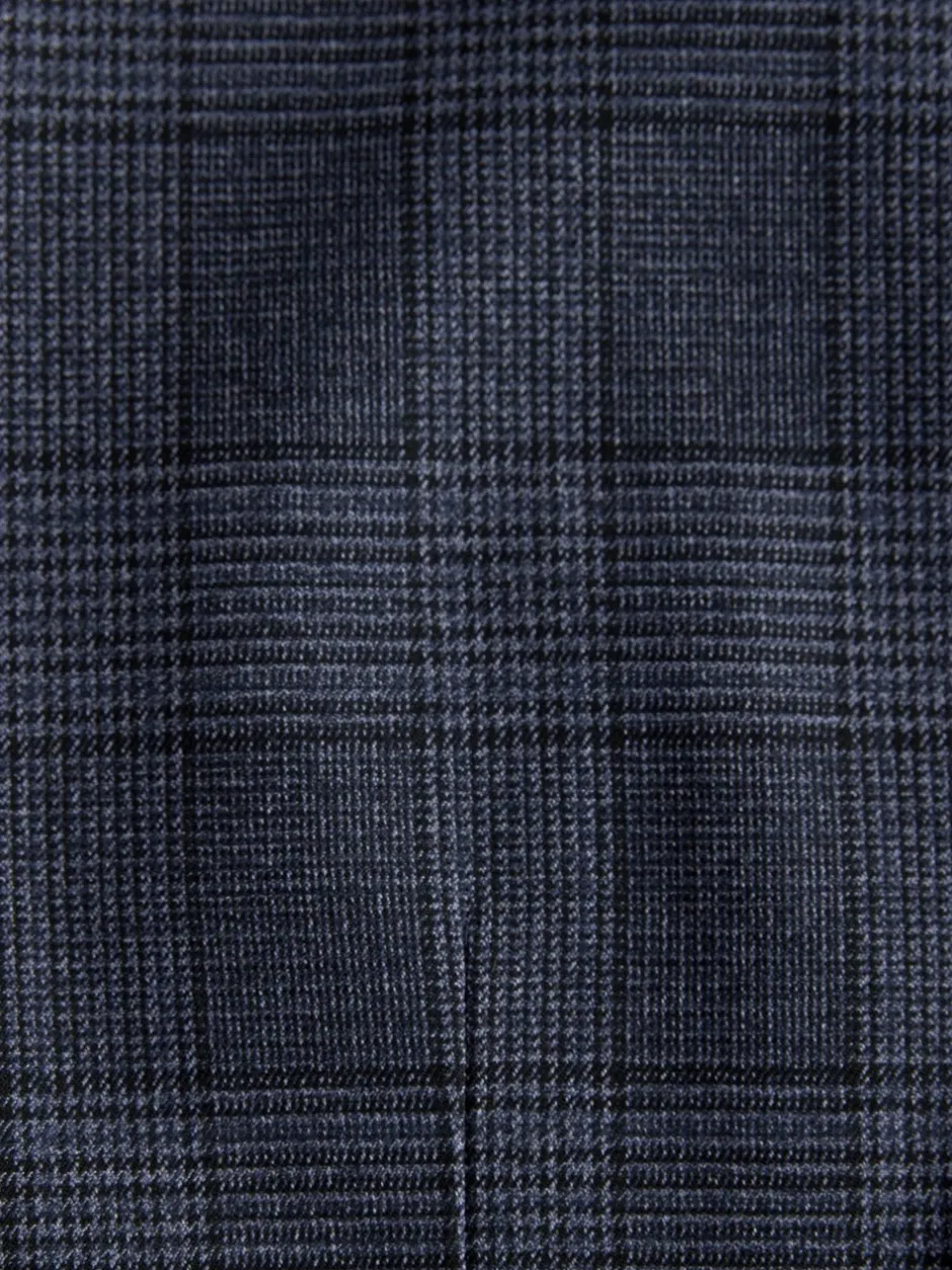 Vesten*Next Blauw - Maatgesneden kostuum met ruit: herenvest