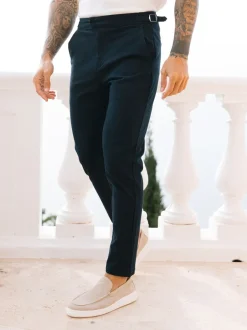 Broeken En Chino's*MAUVAIS - Beaufort stretchy chino's Blauw