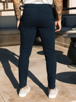 Broeken En Chino's*MAUVAIS - Beaufort stretchy chino's Blauw