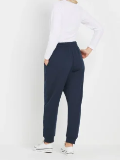 Leggings En Joggingbroeken*M&Co - Petite joggingbroek met boorden Blauw