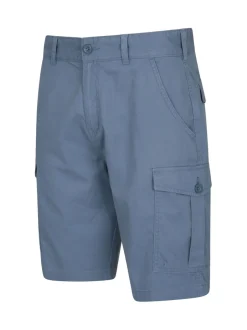 Shorts*Mountain Warehouse Blauw - Mens Lakeside 100% Cotton Cargo Shorts