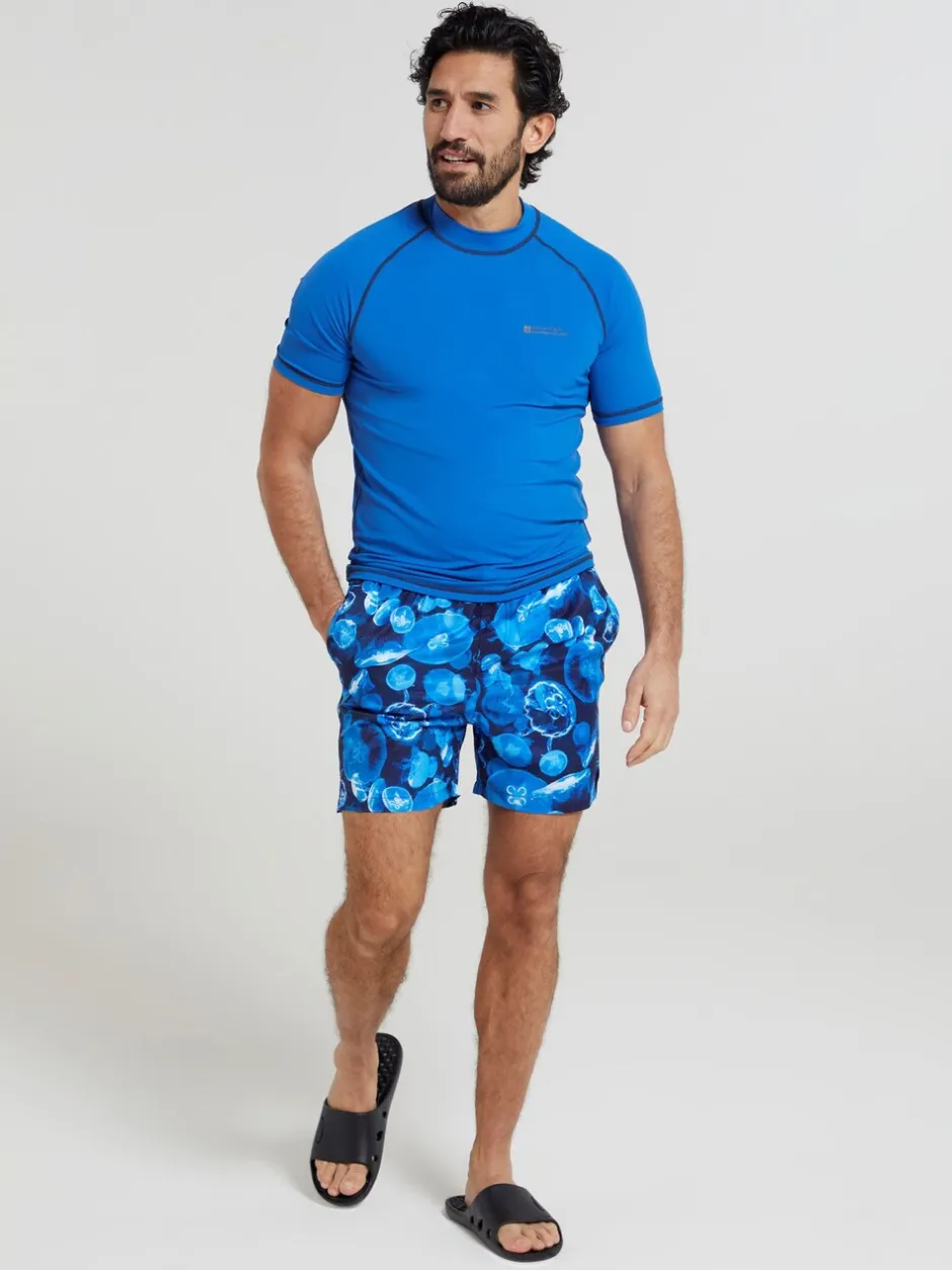 Badkleding|Mountain Warehouse - - UV surfhemd voor heren Blauw