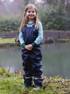 Tuinbroeken|Jumpsuits En Playsuits|Muddy Puddles - waterdichte geïsoleerde Puddleflex bretelbroek Blauw