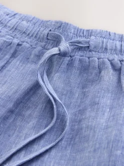 Shorts|Next Blauw - N. Premium 100% Linen Shorts
