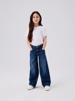 Jeans*Name It Blauw - jeans met wijde pijpen