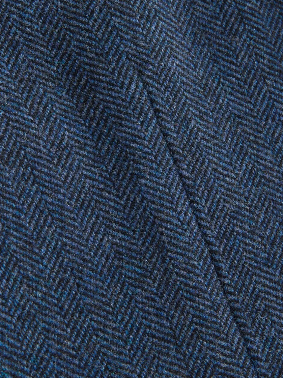 Blazers En Business-Jasjes|Next - Normale Pasvorm - Blazer met visgraatmotief en hoog wolgehalte Blauw
