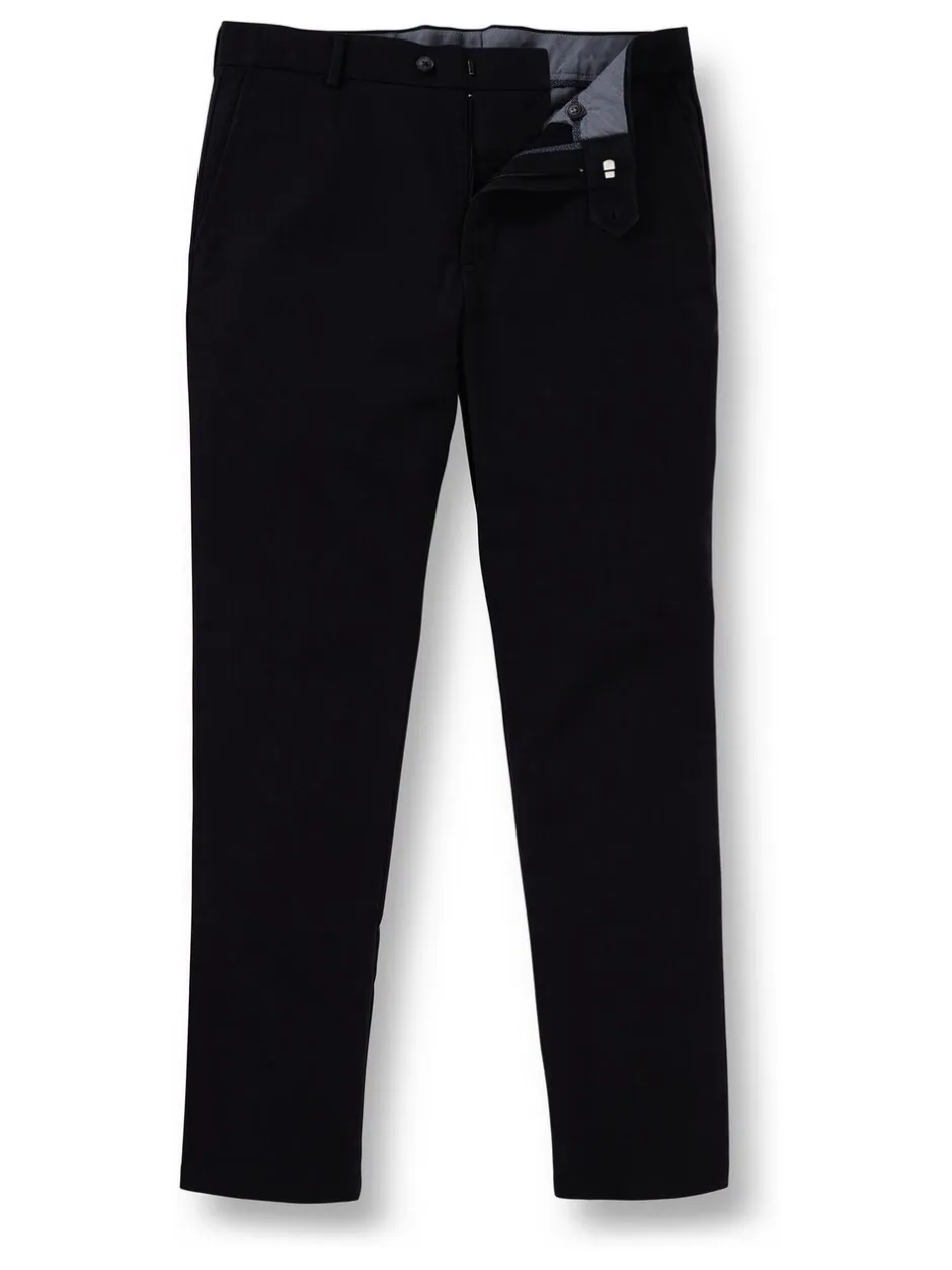 Formele Broek|Charles Tyrwhitt - Normale Pasvorm - - Ultieme strijkvrije Franse slim-fit chino Blauw