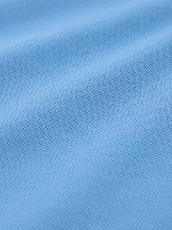 Poloshirts*Next Blauw - Normale Pasvorm - Piqué poloshirt met korte mouwen
