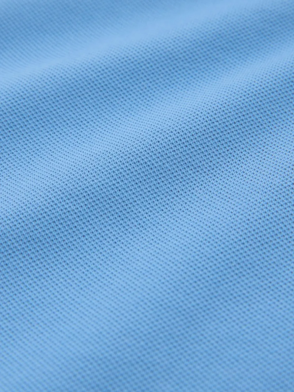 Poloshirts*Next Blauw - Normale Pasvorm - Piqué poloshirt met korte mouwen