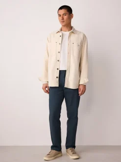Broeken En Chino's*Next - Normale Pasvorm - Stretchy chino Blauw