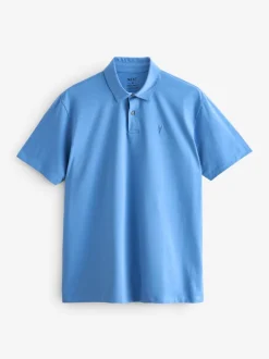 Poloshirts|T-Shirts En Hemden*Next Blauw - Normale Pasvorm - Set van 5 jersey poloshirts met korte mouwen