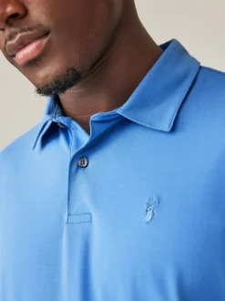 Poloshirts|T-Shirts En Hemden*Next Blauw - Normale Pasvorm - Set van 5 jersey poloshirts met korte mouwen