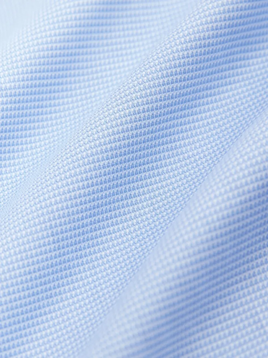 Formele Overhemden|Shirts|Next - Normale Pasvorm - Signature 100% katoenen overhemd met textuur Blauw