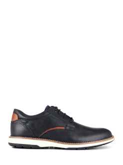 Schoenen*Pavers - Wide Fit Lace-Up Casual Shoes Blauw