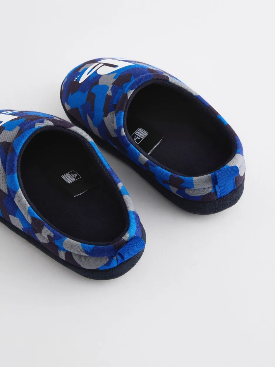 Pantoffels|Next Blauw - Playstation Slipper Mules