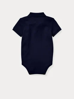 Rompertjes En Tuinbroeken|Polo Ralph Lauren - Polo Bodysuit Blauw