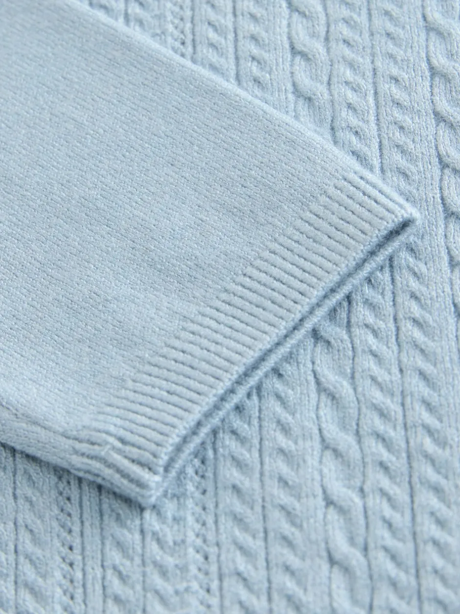 Truien En Breisels*Next - Poloshirt met kabelbreisel (3mnd -7jr) Blauw