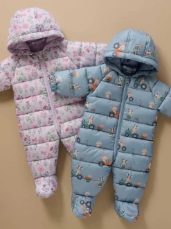 Jassen En Jacks*Purebaby - Showerproof Padded Puffer Pramsuit Blauw