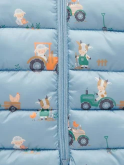 Jassen En Jacks*Purebaby - Showerproof Padded Puffer Pramsuit Blauw