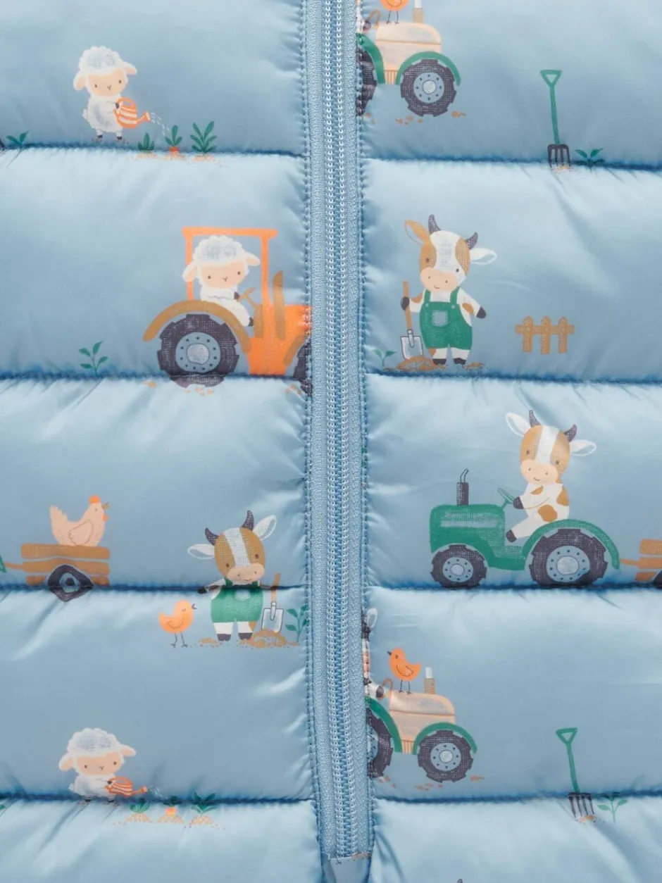 Jassen En Jacks*Purebaby - Showerproof Padded Puffer Pramsuit Blauw