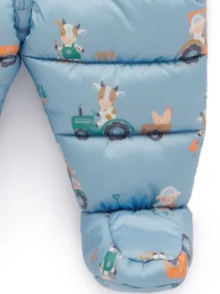 Jassen En Jacks*Purebaby - Showerproof Padded Puffer Pramsuit Blauw
