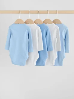 Rompertjes En Hemdjes|Rompertjes En Hemdjes|Next Blauw - Rompertjes met lange mouwen