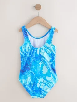 Badkleding*Next - Scoop Neck Swimsuit (3-16yrs) Blauw