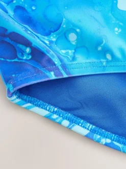 Badkleding*Next - Scoop Neck Swimsuit (3-16yrs) Blauw