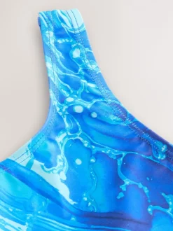 Badkleding*Next - Scoop Neck Swimsuit (3-16yrs) Blauw