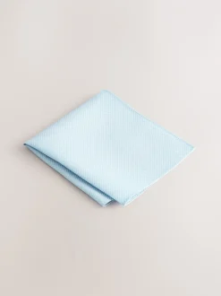 Stropdassen En Pochets*Next Blauw - Set met textuurrijke stropdas en pochet