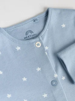 Babypakjes En Babypyjama's|Next Blauw - Set van 7 Baby Popper-slaappakjes (0mnd-2jr)