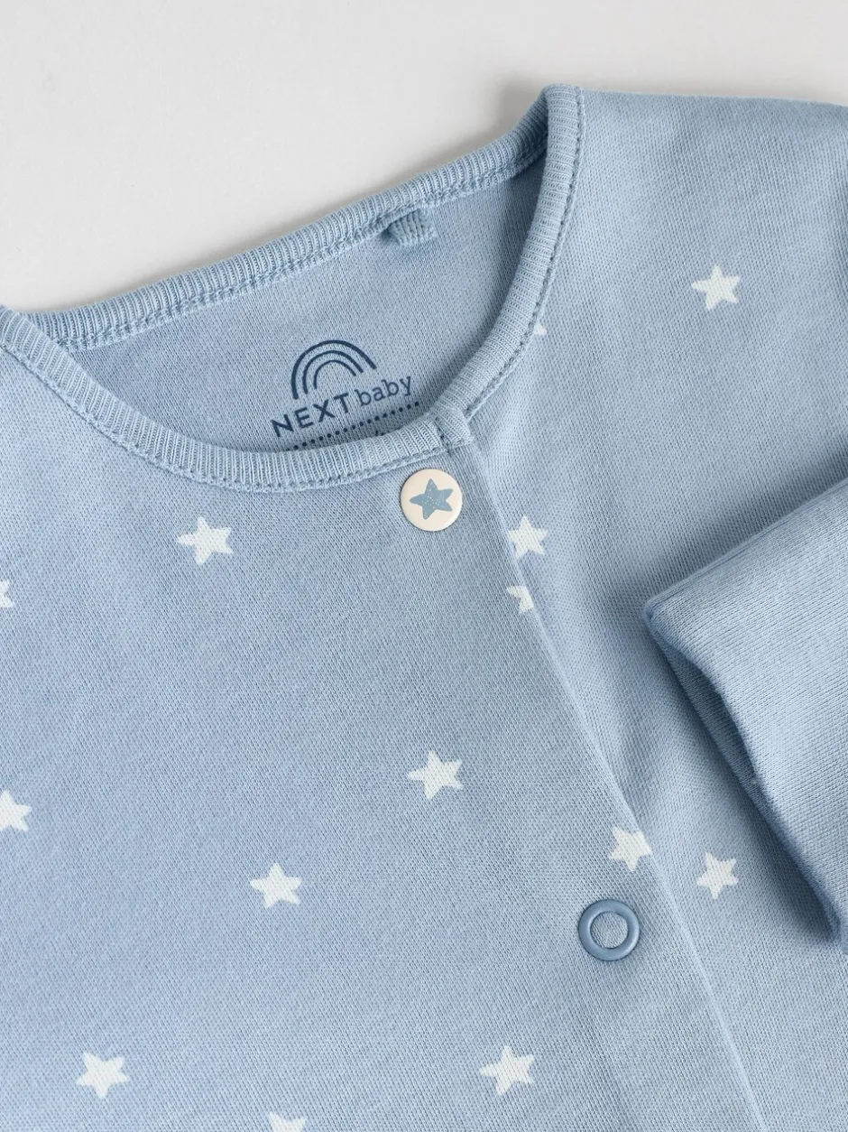 Babypakjes En Babypyjama's|Next Blauw - Set van 7 Baby Popper-slaappakjes (0mnd-2jr)
