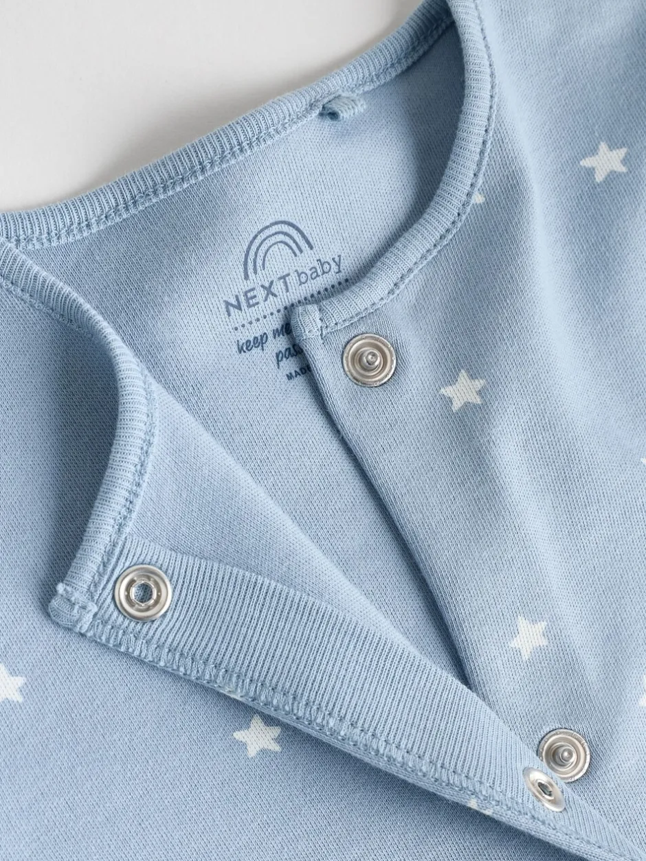 Babypakjes En Babypyjama's|Next Blauw - Set van 7 Baby Popper-slaappakjes (0mnd-2jr)