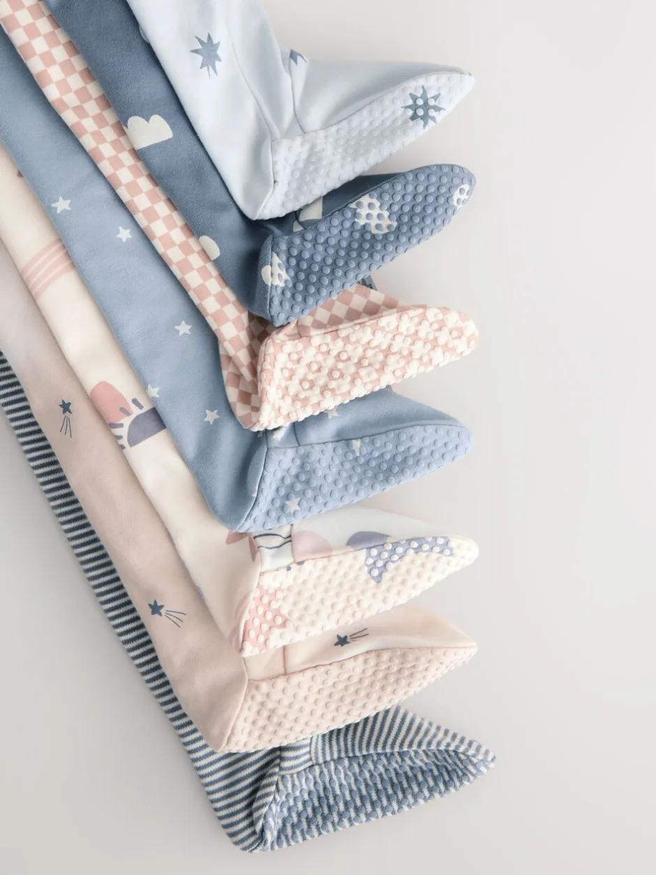 Babypakjes En Babypyjama's|Next Blauw - Set van 7 Baby Popper-slaappakjes (0mnd-2jr)