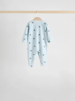 Babypakjes En Babypyjama's|Next Blauw - Set van 7 Baby Popper-slaappakjes (0mnd-2jr)