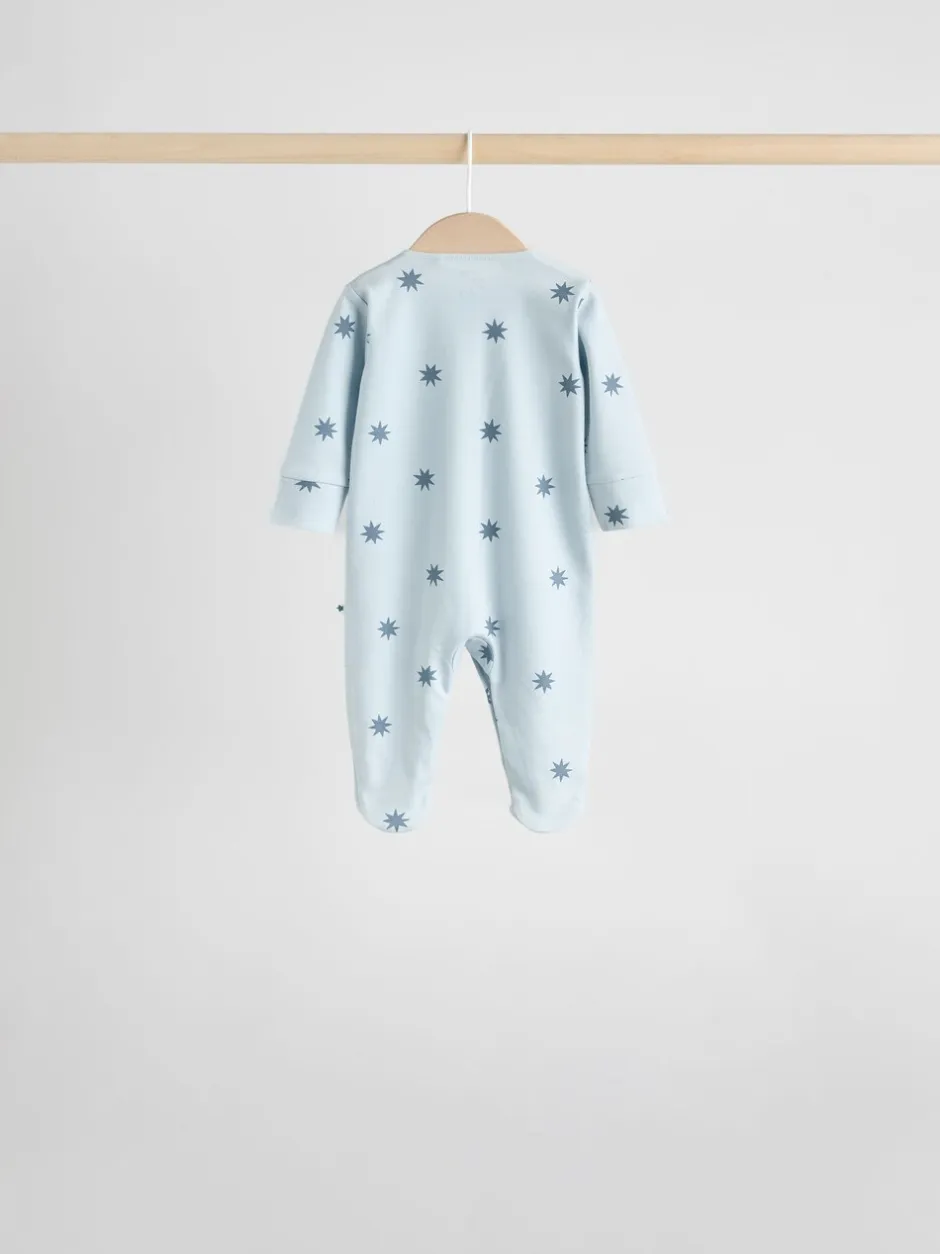 Babypakjes En Babypyjama's|Next Blauw - Set van 7 Baby Popper-slaappakjes (0mnd-2jr)