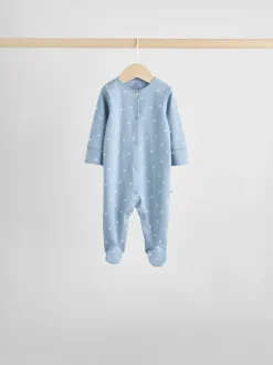 Babypakjes En Babypyjama's|Next Blauw - Set van 7 Baby Popper-slaappakjes (0mnd-2jr)
