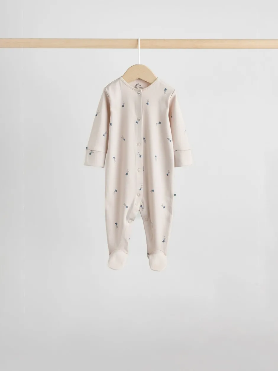 Babypakjes En Babypyjama's|Next Blauw - Set van 7 Baby Popper-slaappakjes (0mnd-2jr)