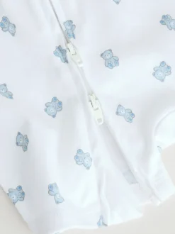 Rompertjes En Tuinbroeken*Next Blauw - Set van 3 babyrompertjes met rits (0 mnd-3 jr)