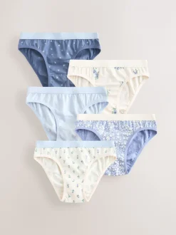 Alle Ondergoed|Next - Set van 5 Bikini Onderbroeken (1.5-16jr) Blauw