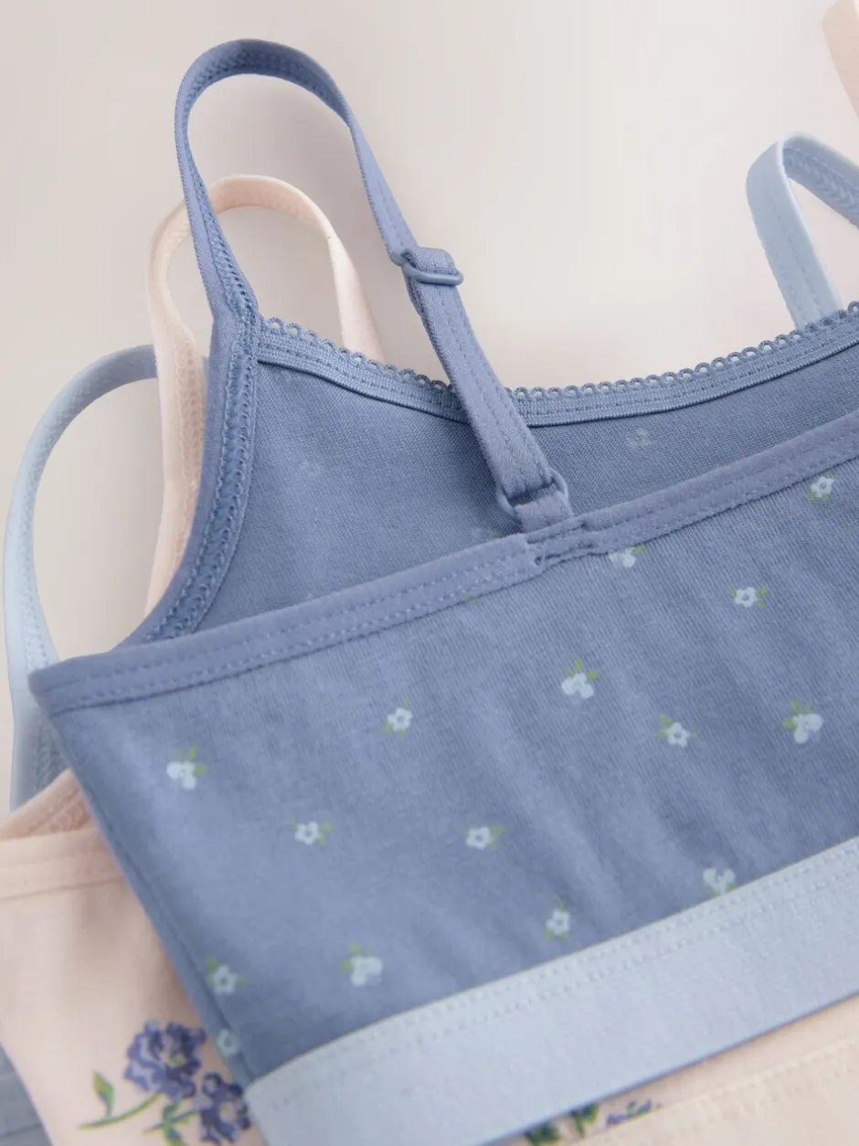 Alle Ondergoed*Next - Set van 3 crop tops (5-16 jr) Blauw