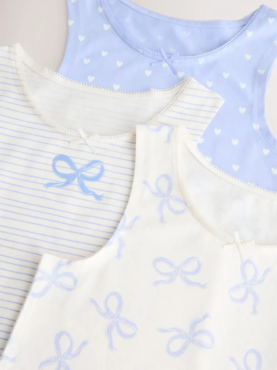 Alle Ondergoed*Next - Set van 3 hemdjes met print (1,5-16 jr) Blauw