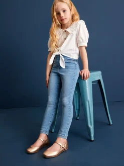 Jeans|Next - Set van 2 jeggings met elastische taille (3-16 jr) Blauw
