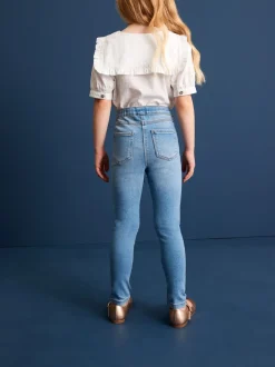 Jeans|Next - Set van 2 jeggings met elastische taille (3-16 jr) Blauw