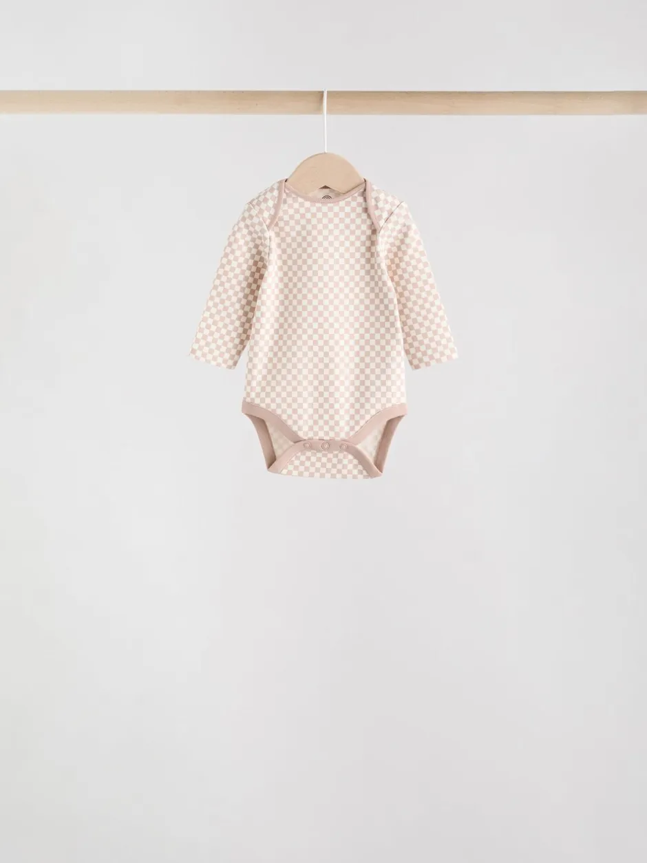 Rompertjes En Hemdjes|Rompertjes En Hemdjes|Next Blauw - Set van 5 rompers met lange mouwen