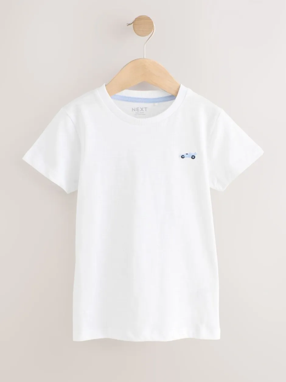 Tops|T-Shirts*Next Blauw - Set van 5 T-shirts met korte mouwen (3mnd-7jr)